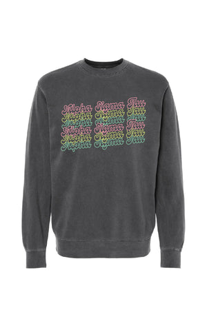 Retro Repeat Crewneck