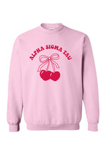 Cherry Bow Crewneck