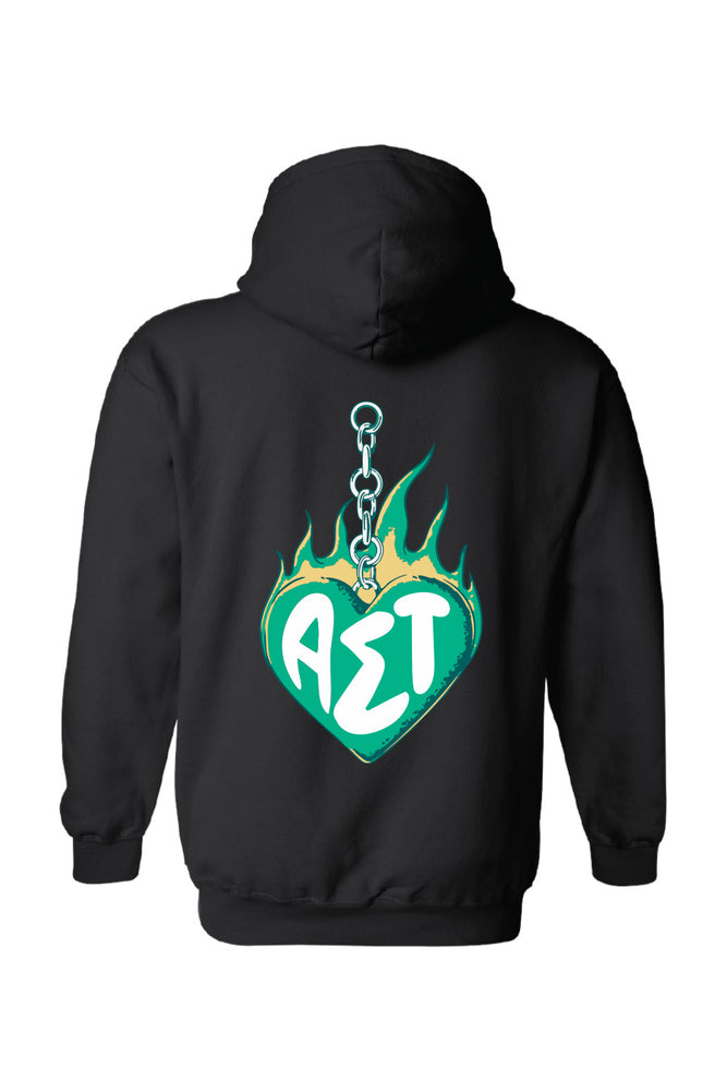 Flaming Heart Hoodie