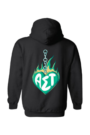 Flaming Heart Hoodie