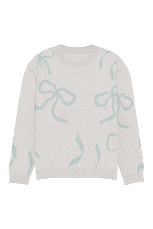Lacy Bow Knitted Sweater