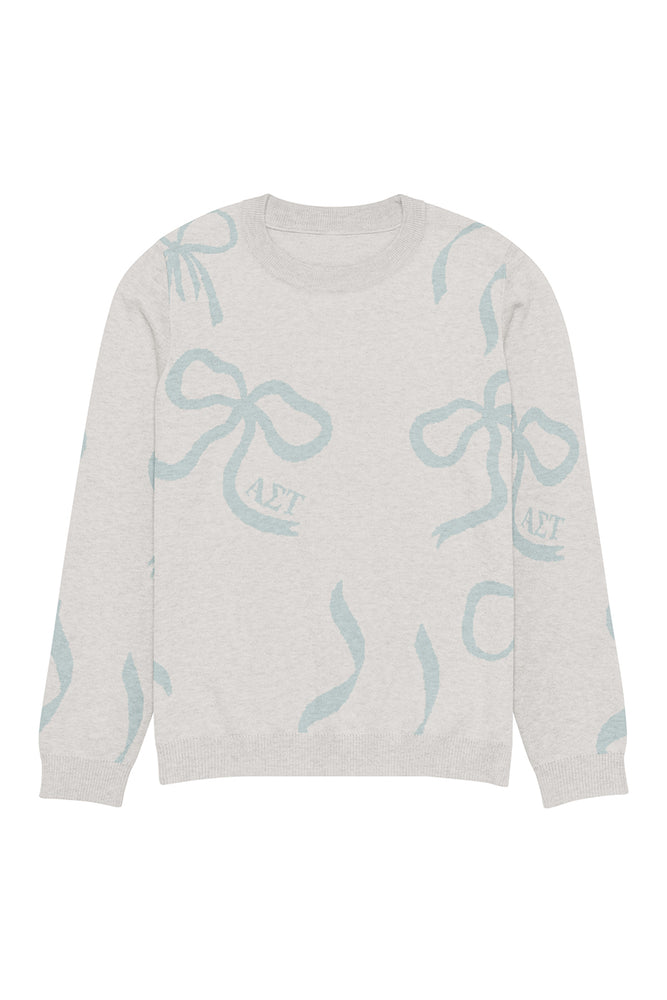 Lacy Bow Knitted Sweater