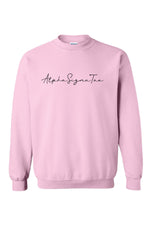 Pink Script Sweatshirt